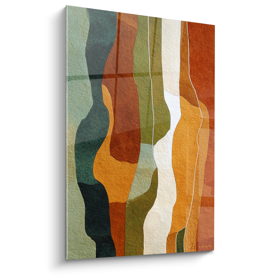 Tableau Formes Ondulantes - Rythmes Africains - Edition Africain abstrait