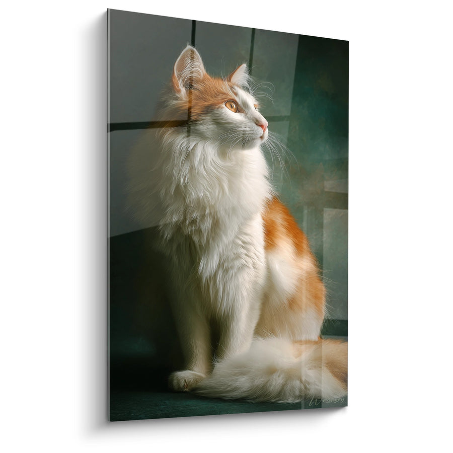 Tableau Chat Turkish Van Majestueux - Portrait Aristocratique - Edition chat Turkish Van
