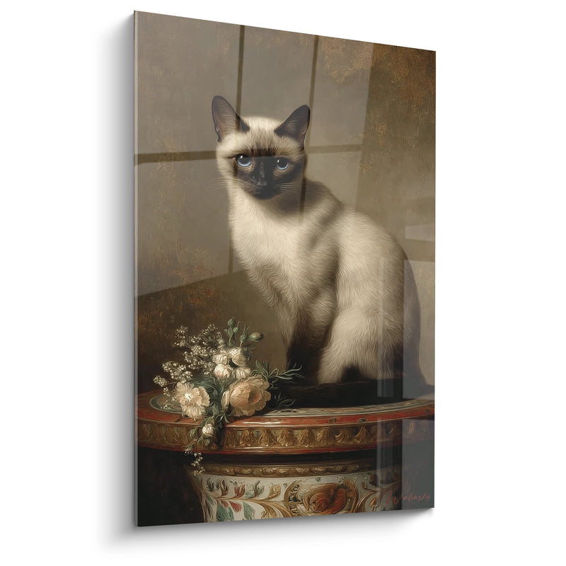 Tabella Chat Balinese Ritratto Aristocratico - Eleganza Classica - Edizione chat Balinese