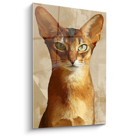 Artistiek Abessijns Kattenbeeld - Katachtige Schoonheid - Abessijn Kat Editie
