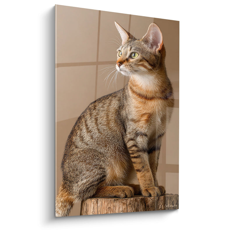 Tavolo Chat Sokoke Assiso - Eleganza Felina - Edizione chat Sokoke