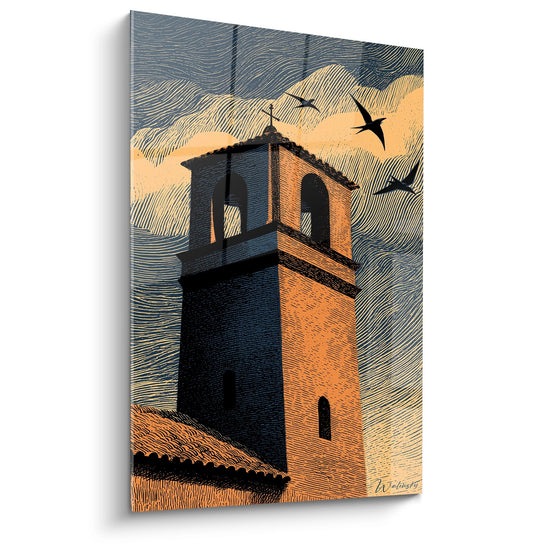 Cuadro Campanario Provenza - Vuelo Mediterráneo - Edición Costa Azul