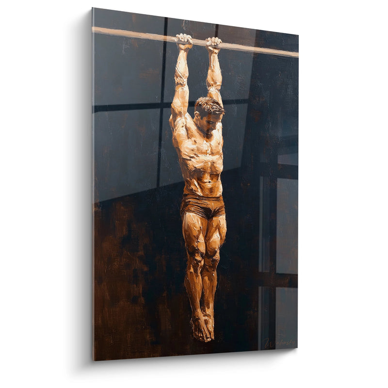 Gymnast Pull-ups Wall Art - Strength and Determination - Gymnastics Edition