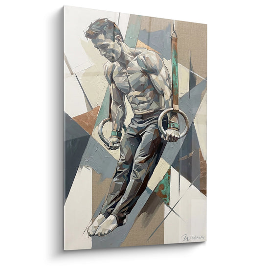 Cuadro Muscle-Up en Anillos - Rendimiento y Excelencia - Edición Crossfit