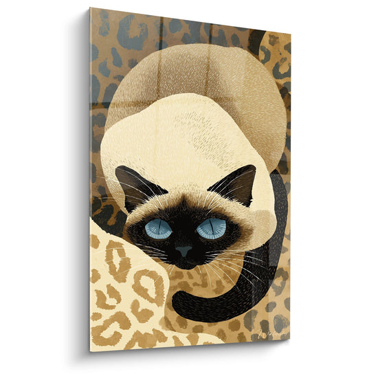 Tavolo Chat Siamese Leopard - Fusione Felina Selvaggia - Edizione chat Siamese