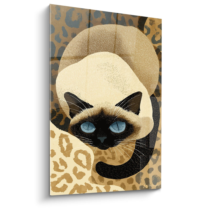 Tavolo Chat Siamese Leopard - Fusione Felina Selvaggia - Edizione chat Siamese