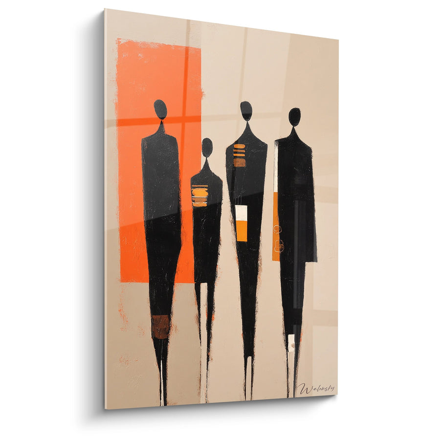 Tableau Silhouettes Africaines - Unité Ancestrale - Edition culture Africaine