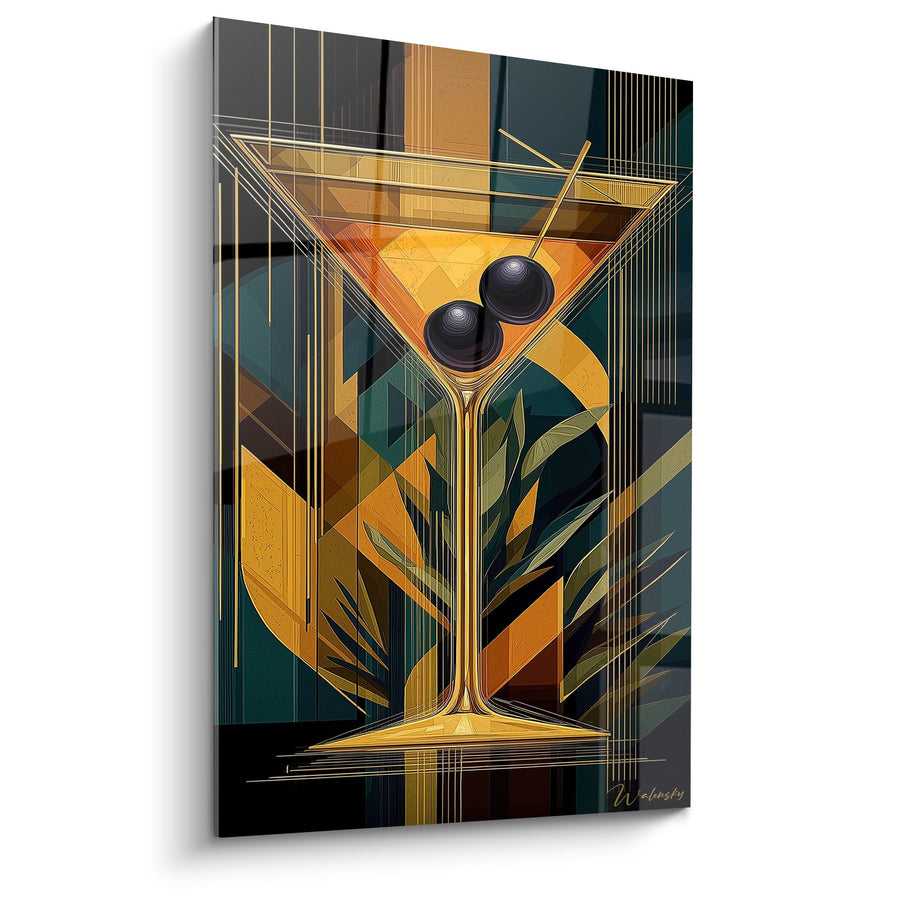 Tableau Martini Art Déco - Élégance Dorée - Edition Art déco