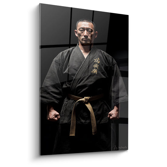 Black Belt Karate Master Painting - The Sensei - Karate Edition