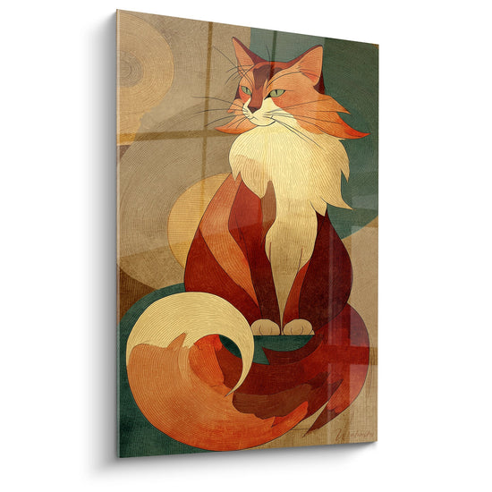 Tabella Chat Somali Roux Stilizzata - Eleganza Felina - Edizione chat Somali