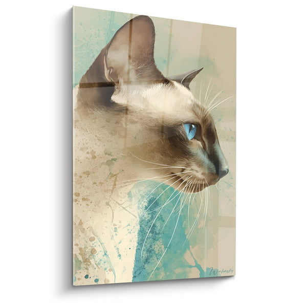 Tableau Chat Tonkinois Profil - Élégance Féline - Edition chat Tonkinese
