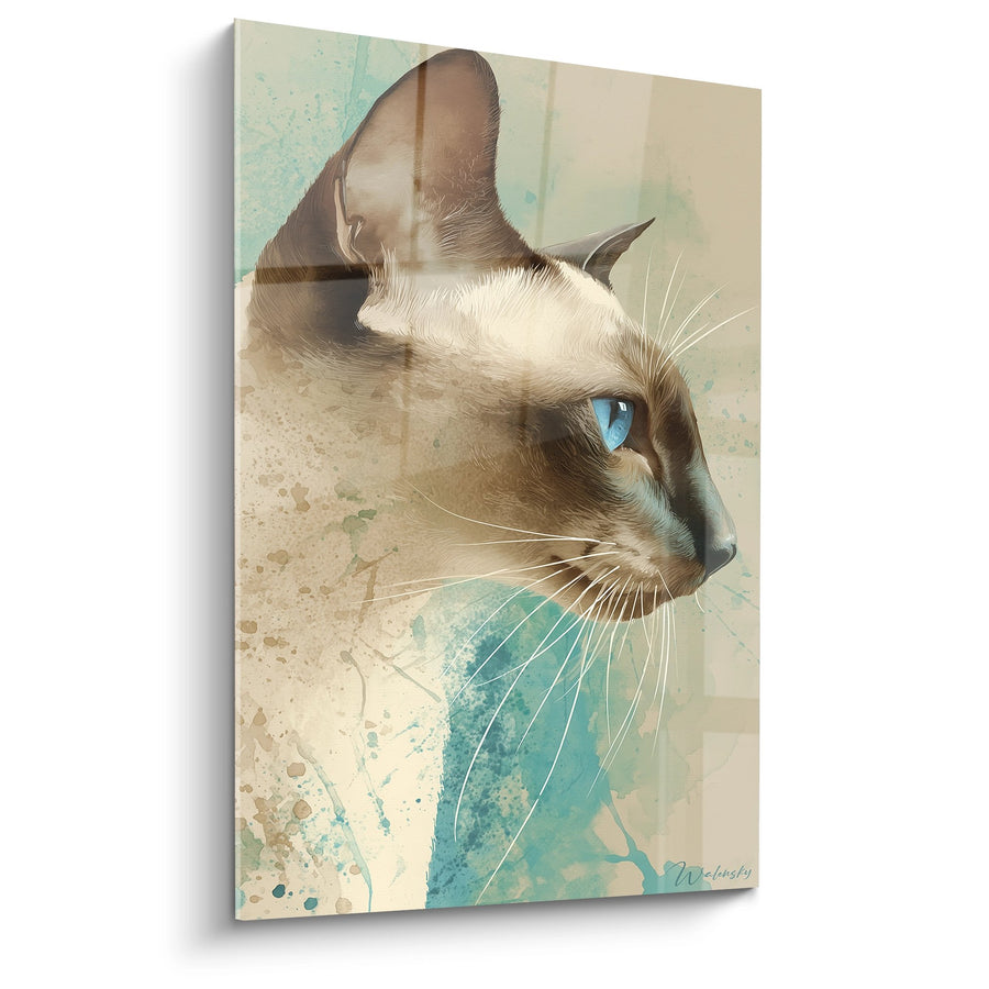 Tableau Chat Tonkinois Profil - Élégance Féline - Edition chat Tonkinese