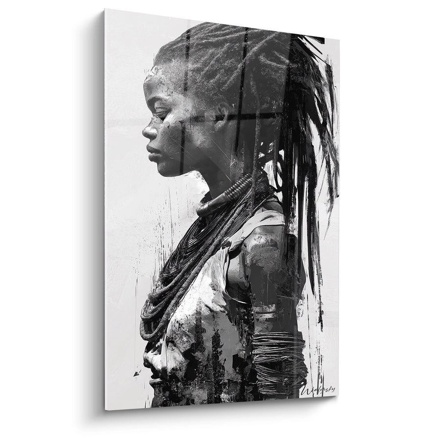 Tableau Femme Africaine Profil - Héritage Ancestral - Edition Visage africain