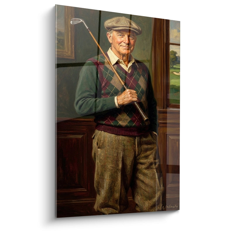 Gentleman Golfer Wall Art - Portrait of the Distinguished Player - Golf Edition