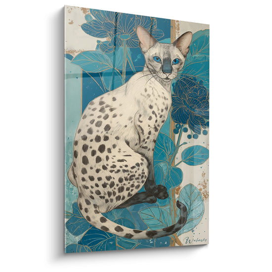 Schilderij Serengeti Tropische Kat - Exotische Elegantie - Serengeti katteneditie