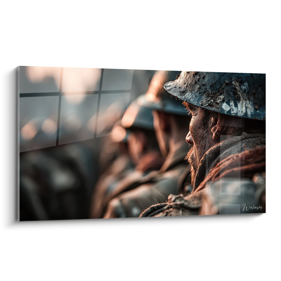 Tableau Soldat Casque Témoin - édition Tableau Première Guerre Mondiale