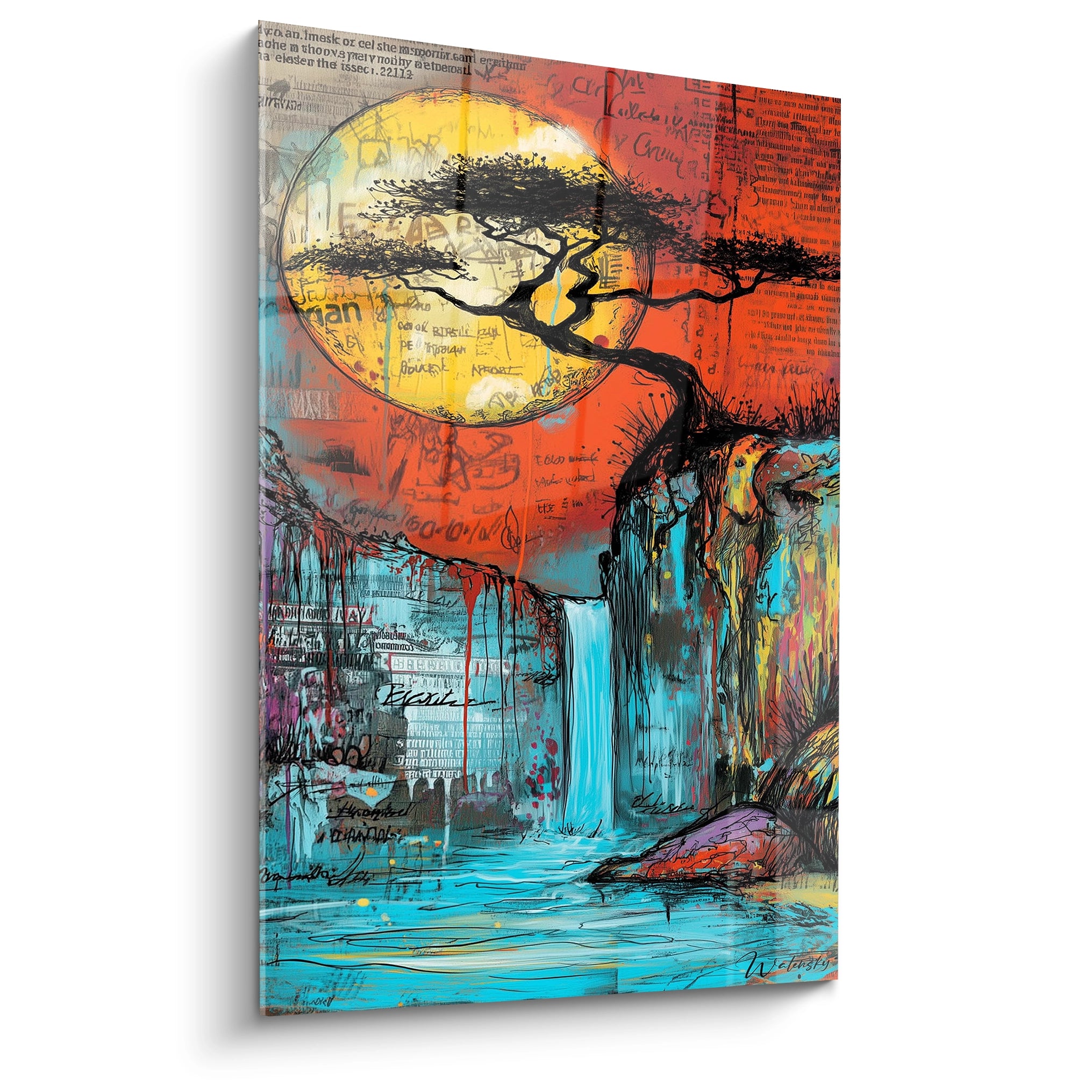 Tableau Arbre Sculpté par les tempêtes du désert - édition paysage africain