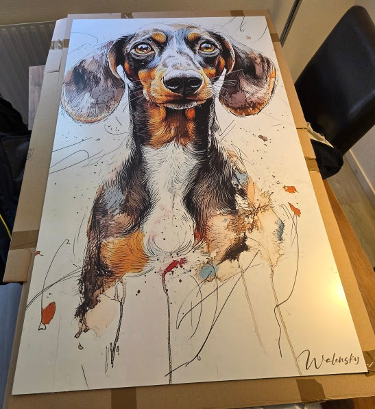 Tableau mural teckel chien walensky avis 