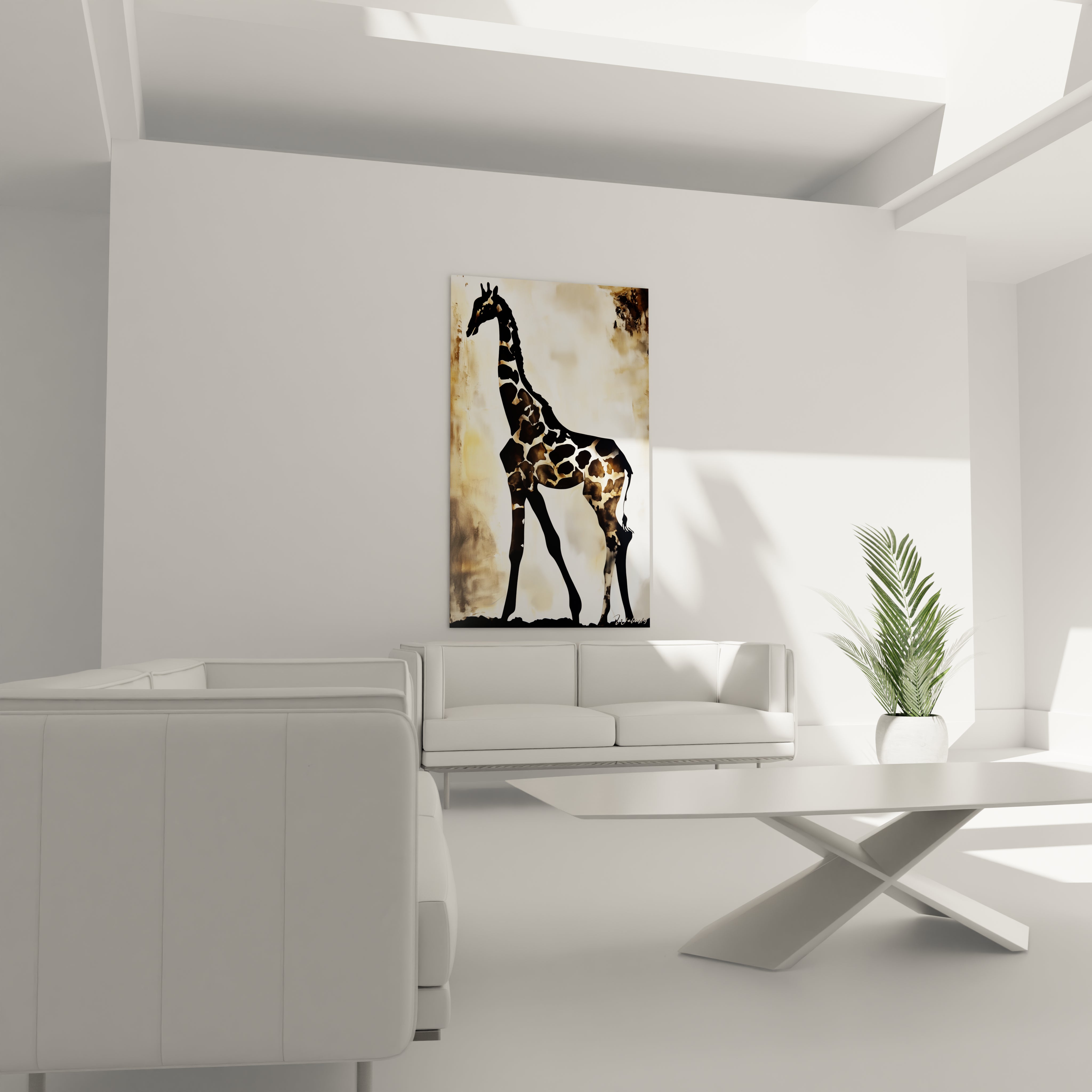 Tableau girafe Walensky idéal pour décorer un intérieur moderne avec une touche artistique