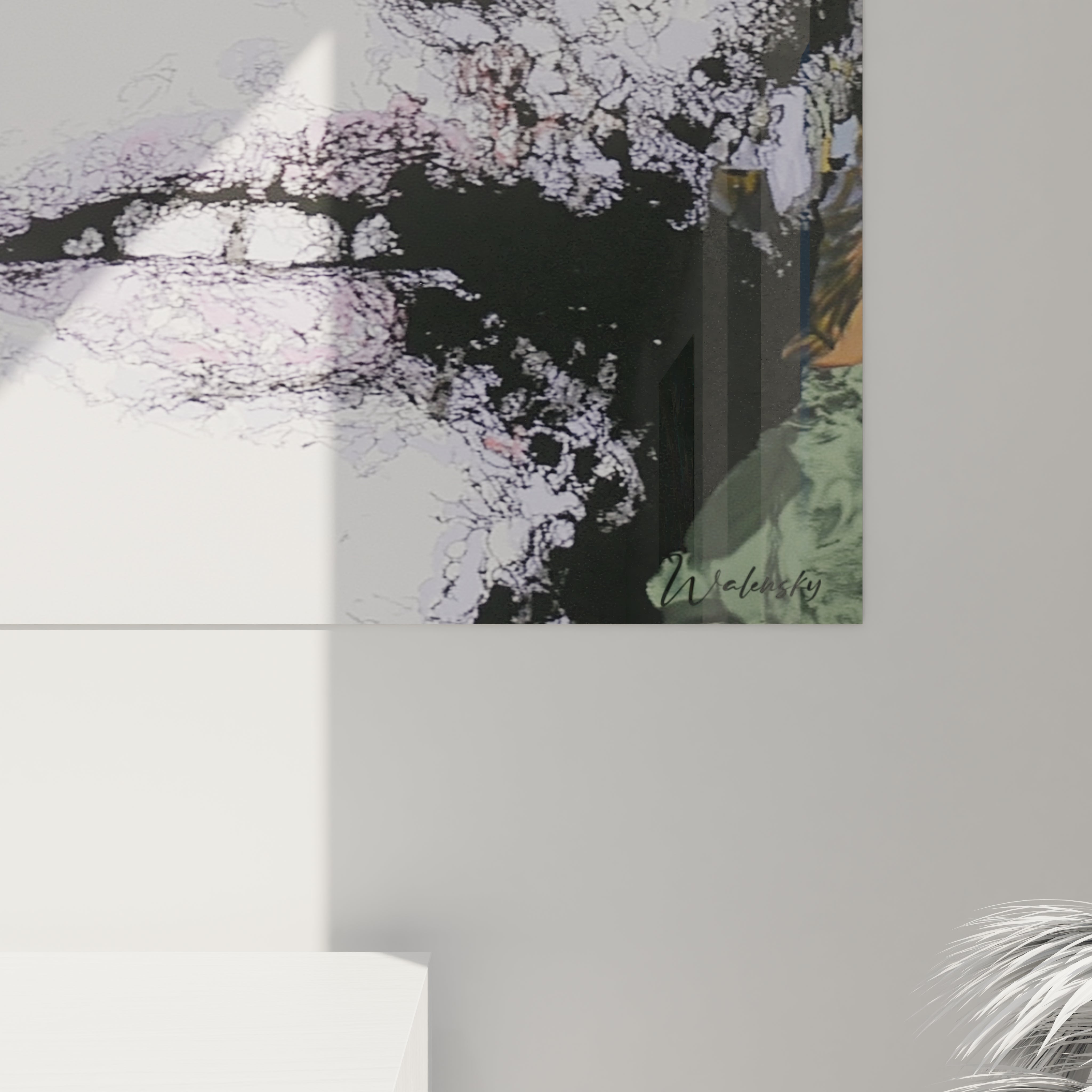 Tableau Walensky tableau visage masque brisé artistique grand format pour décoration murale contemporaine