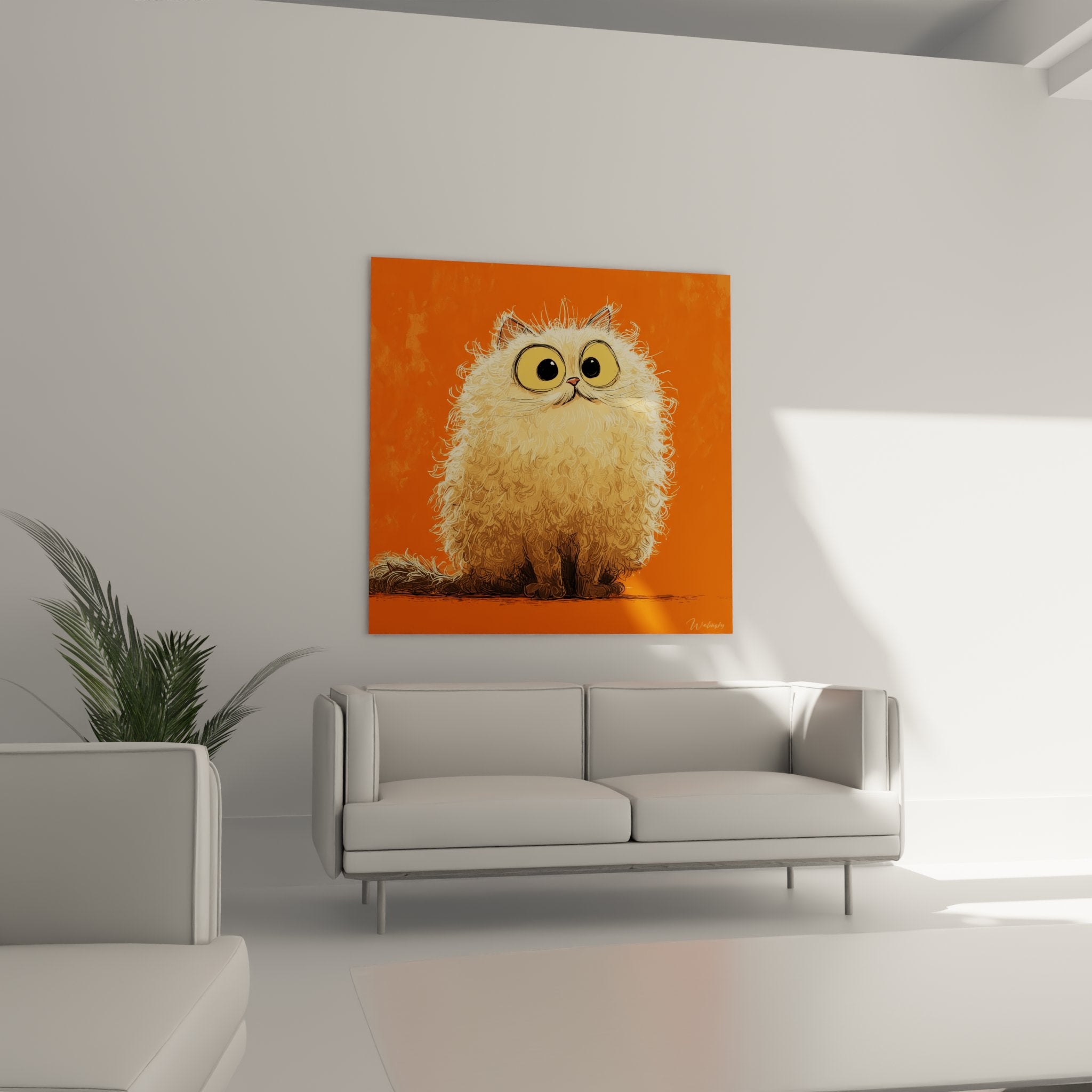 Gros plan chaton Selkirk Rex poils boucles texture pelage unique yeux expressifs illustration artistique detaillee
