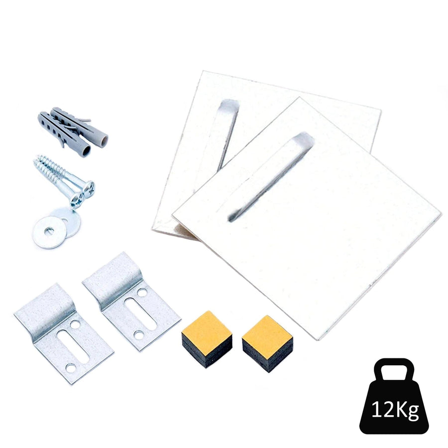 Crochets de fixation mural 12kg max - kit complet