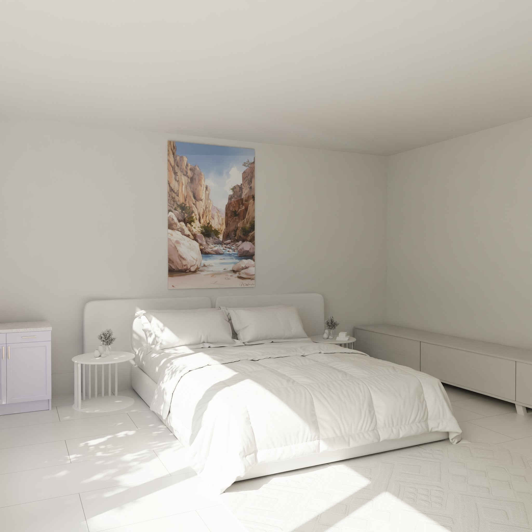 Décoration chambre tableau canyon rivière - ambiance naturelle apaisante gorges et canyons