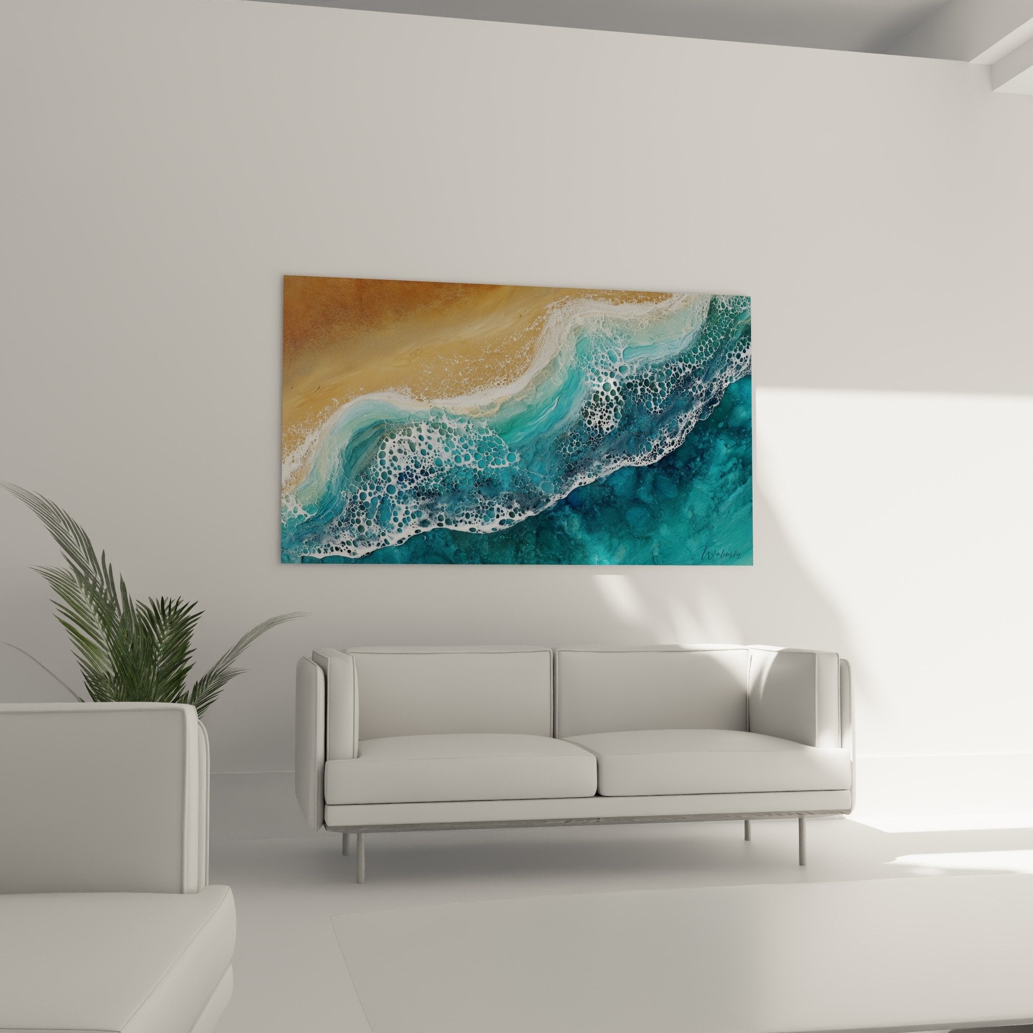 White foam texture detail bubbles turquoise waves feng shui north water textured effect