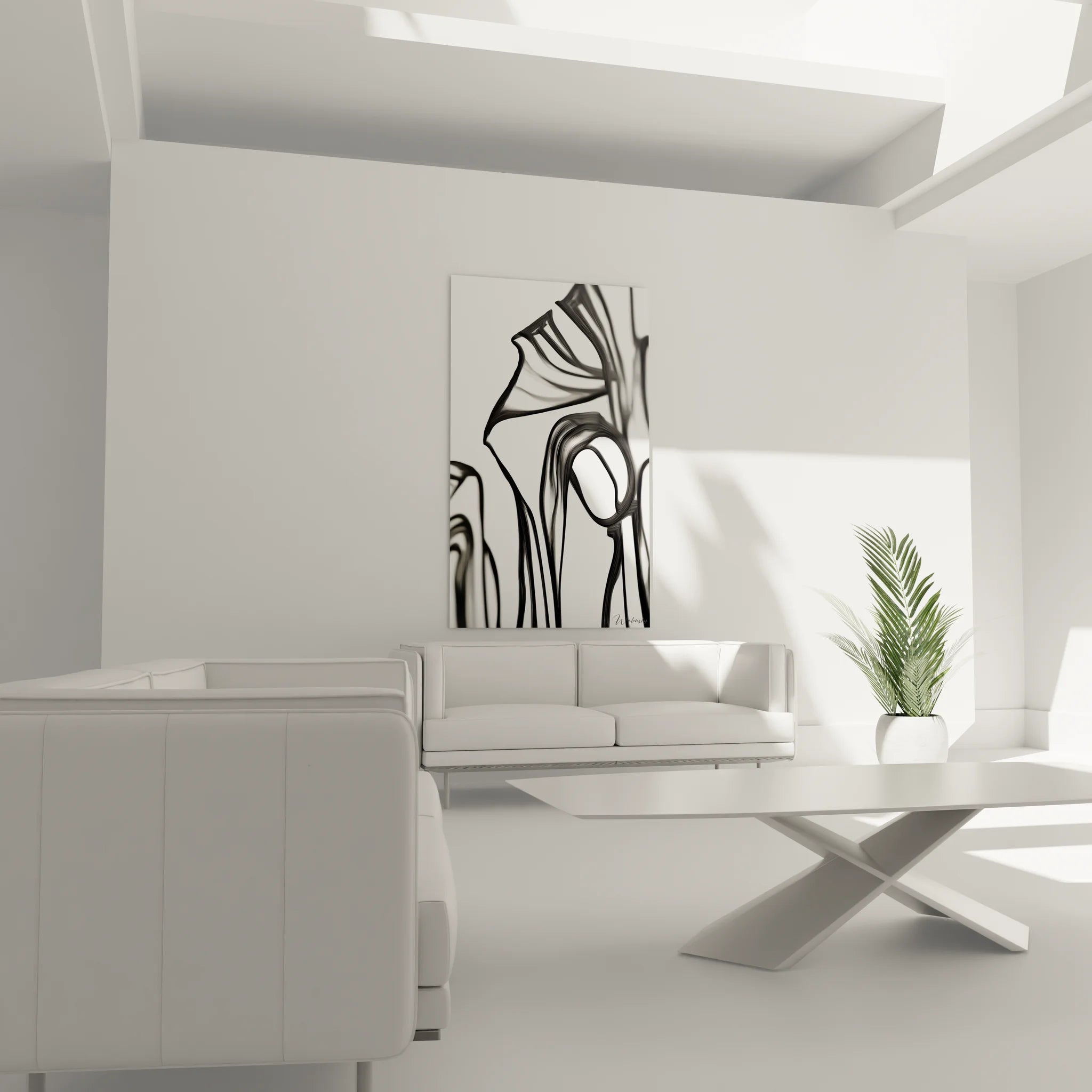 Detail formes fluides abstraites noir blanc texture artistique gros plan