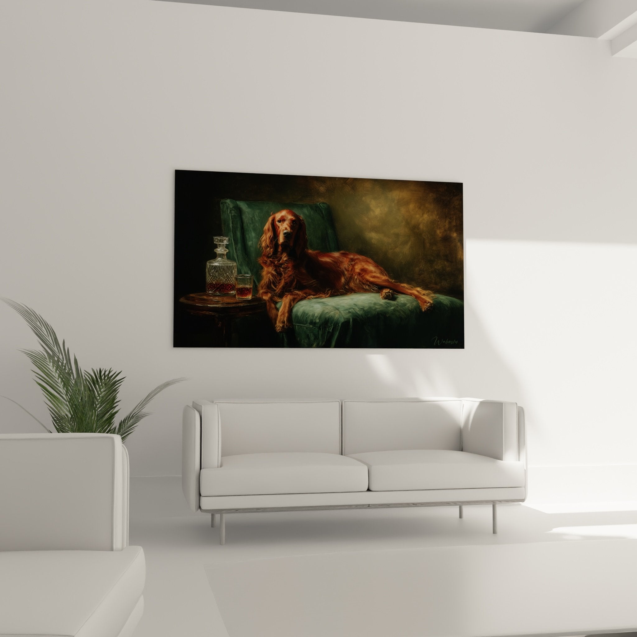 Dettaglio mantello rosso setter irlandese texture setosa riflessi ramati orecchie lunghe espressione nobile cane razza