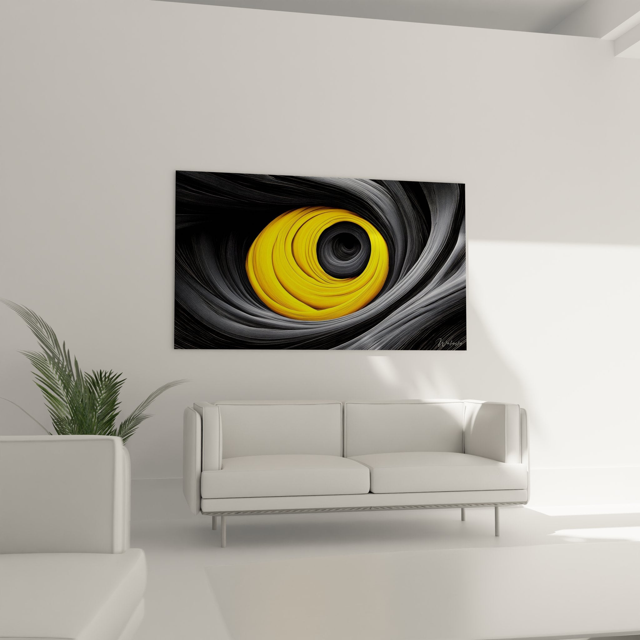 Gros plan détail texture spirale dorée abstraite, cercles concentriques et effets brushés métalliques