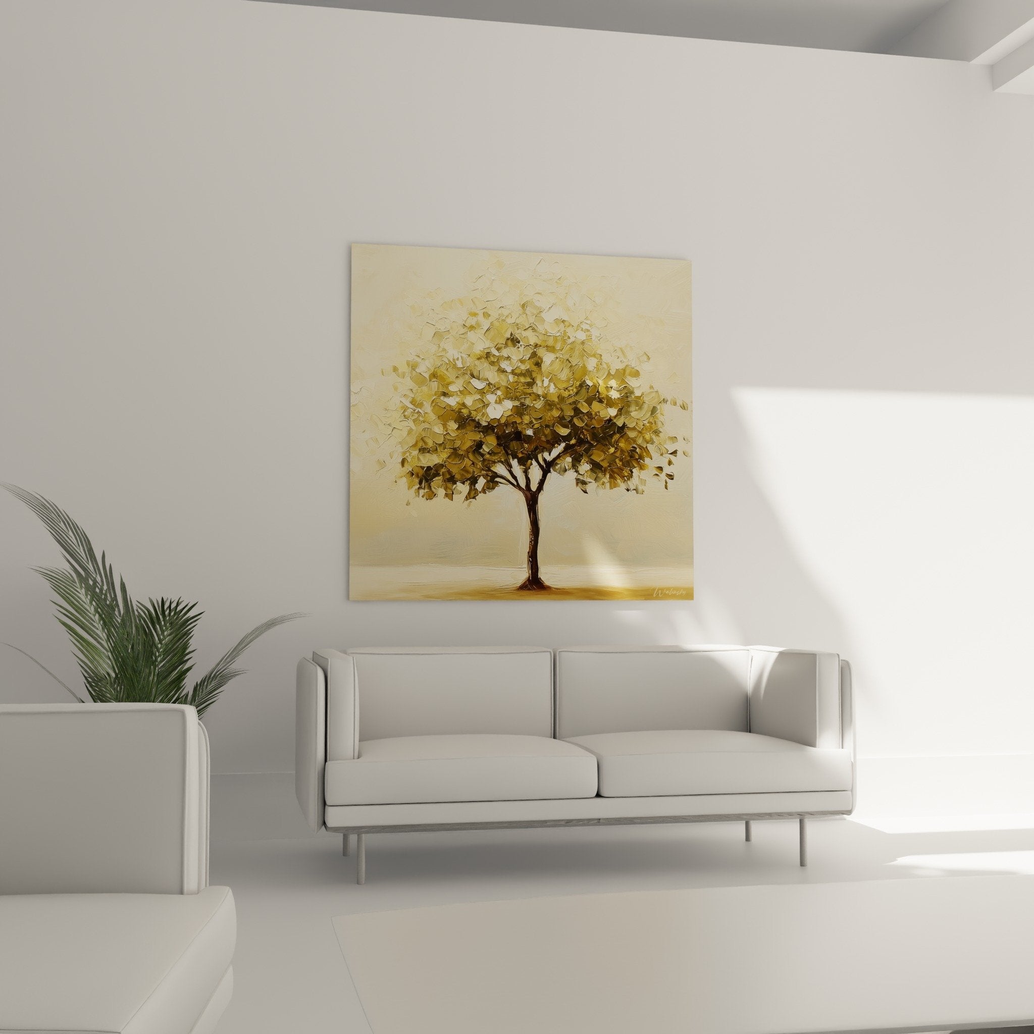 Detail texture empate feuillage dore cuivre arbre de vie technique picturale relief