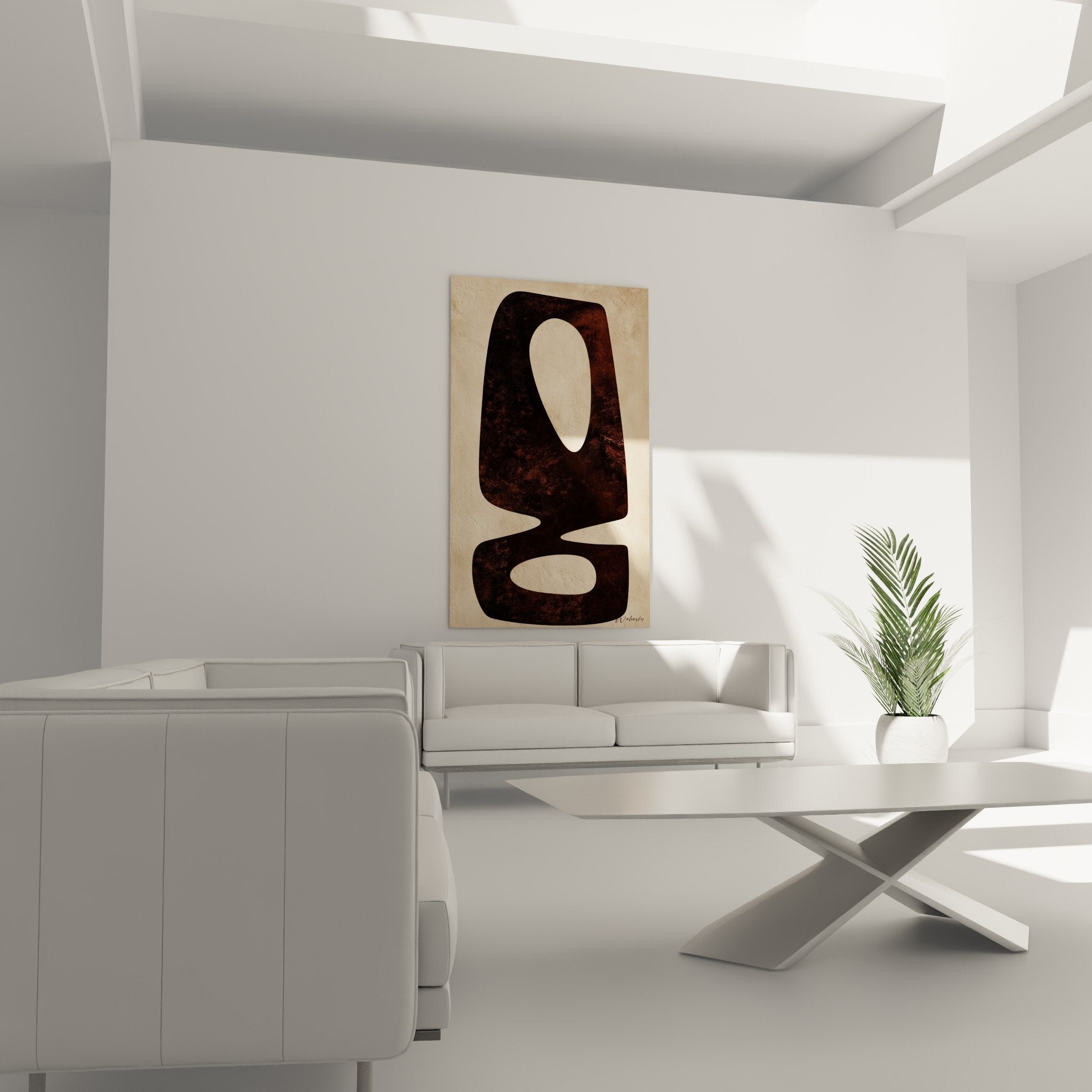 Détail texture rugueuse tableau abstrait bordeaux beige matiere brute feng shui centre terre