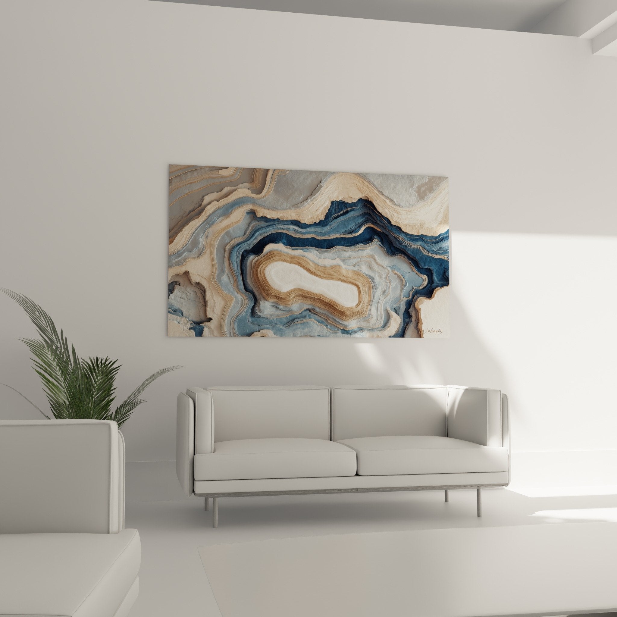 detail veines dorees agate bleue texture marbre abstrait stratification minerale