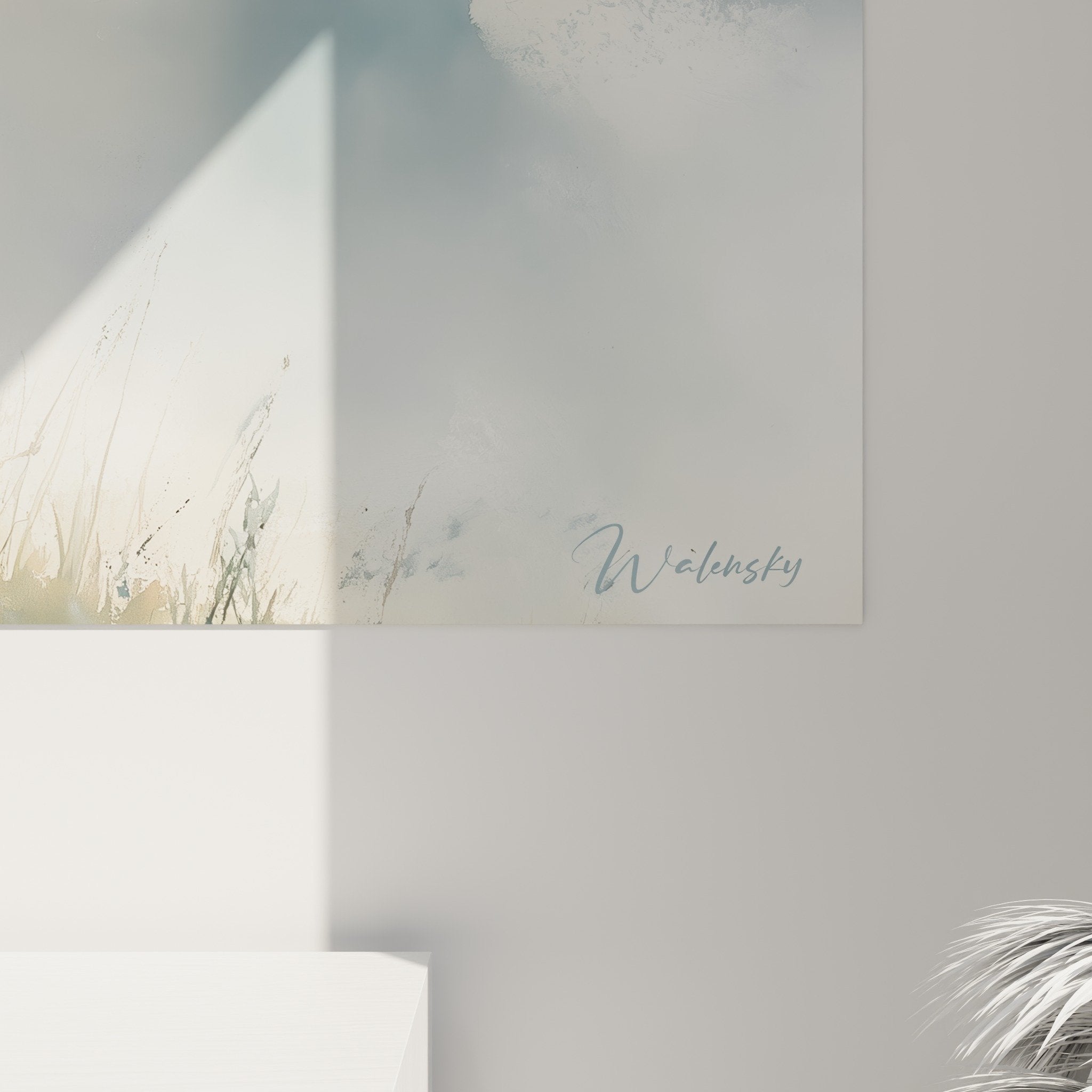 Vue ensemble tableau Deerhound landes brumeuses atmosphere romantique art animalier