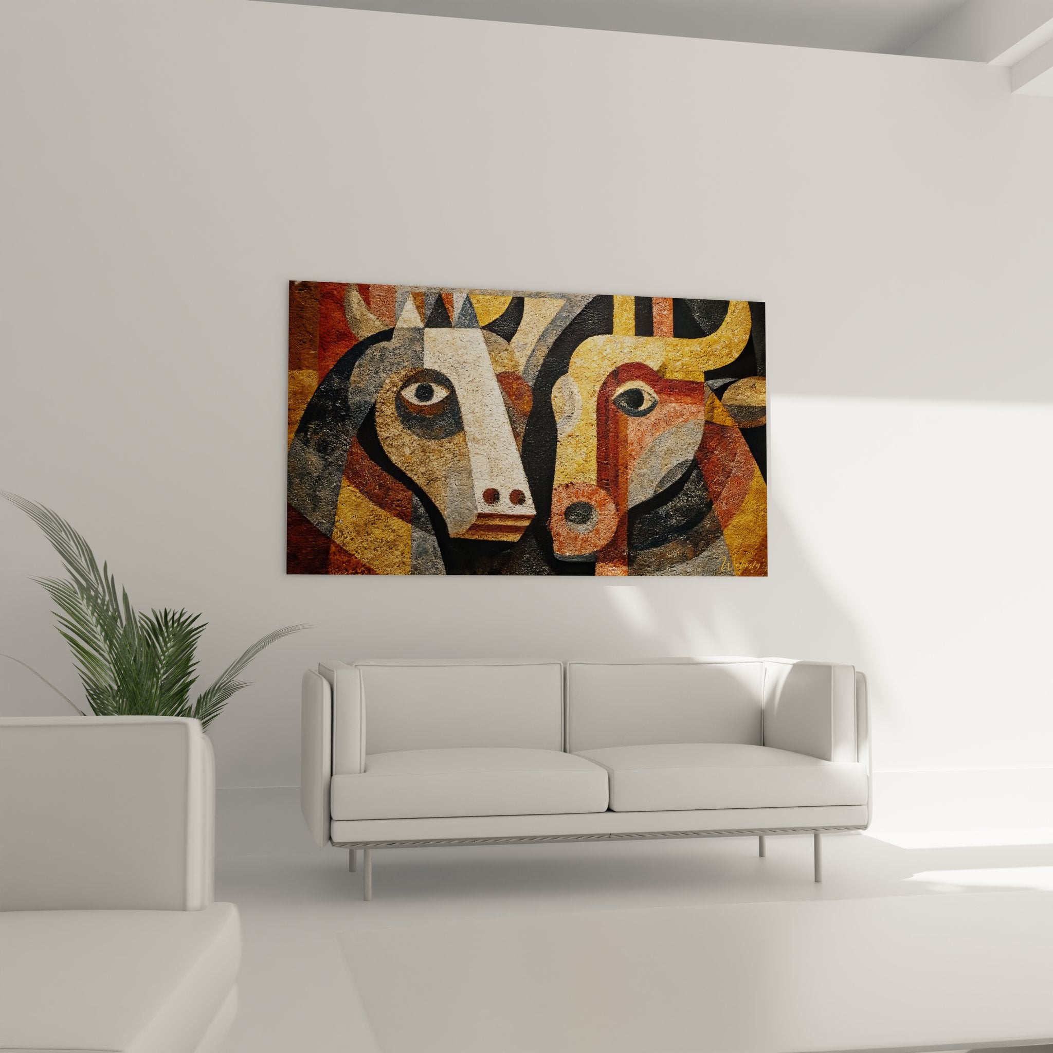 Gros plan détails tableau masques africains textures couleurs terre art tribal culture africaine