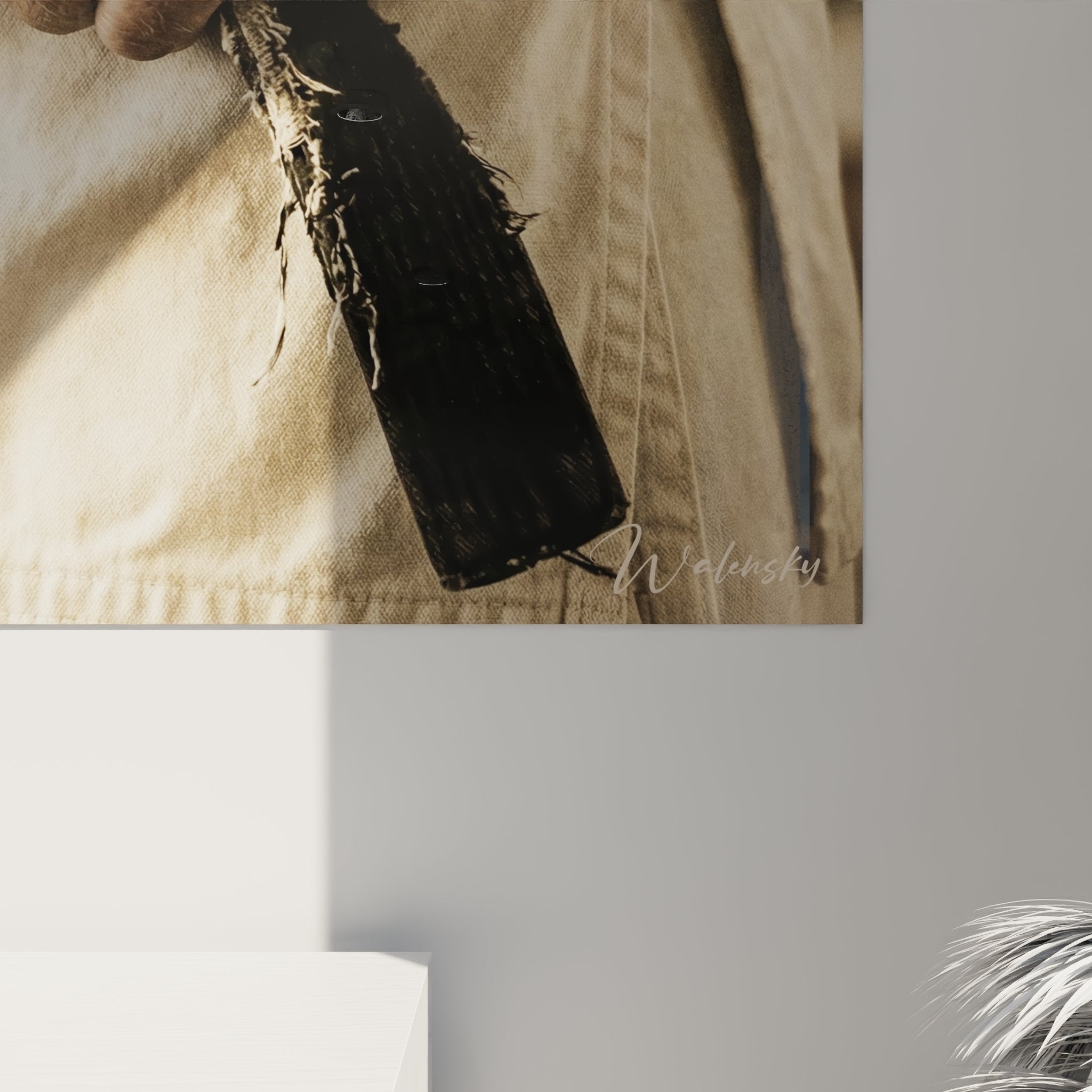 Vue ensemble tableau karate maitre ceinture noire decoration murale salon dojo art martial japonais moderne