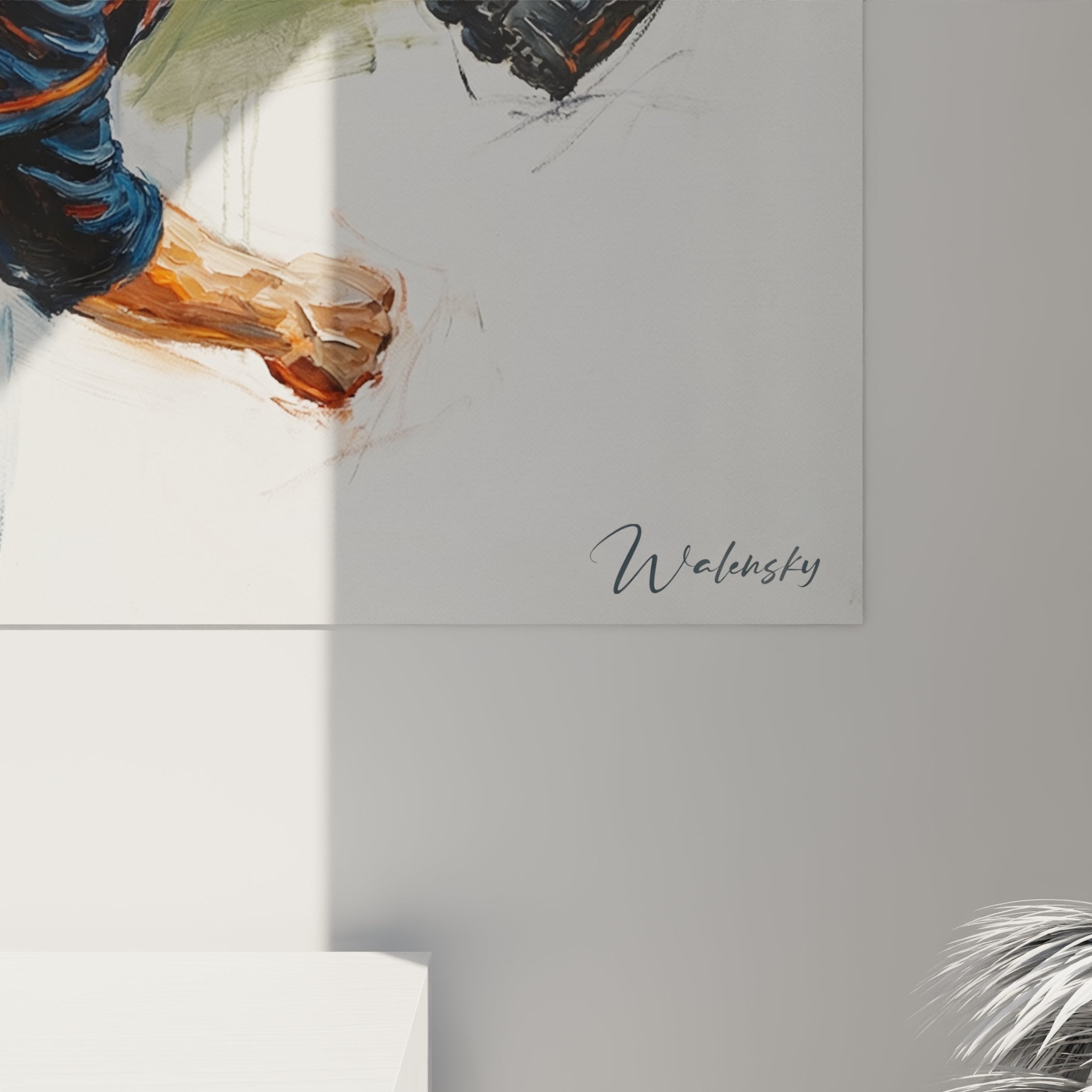 Vue d'ensemble tableau baseball pitcher - composition dynamique avec stade et spectateurs en arrière-plan