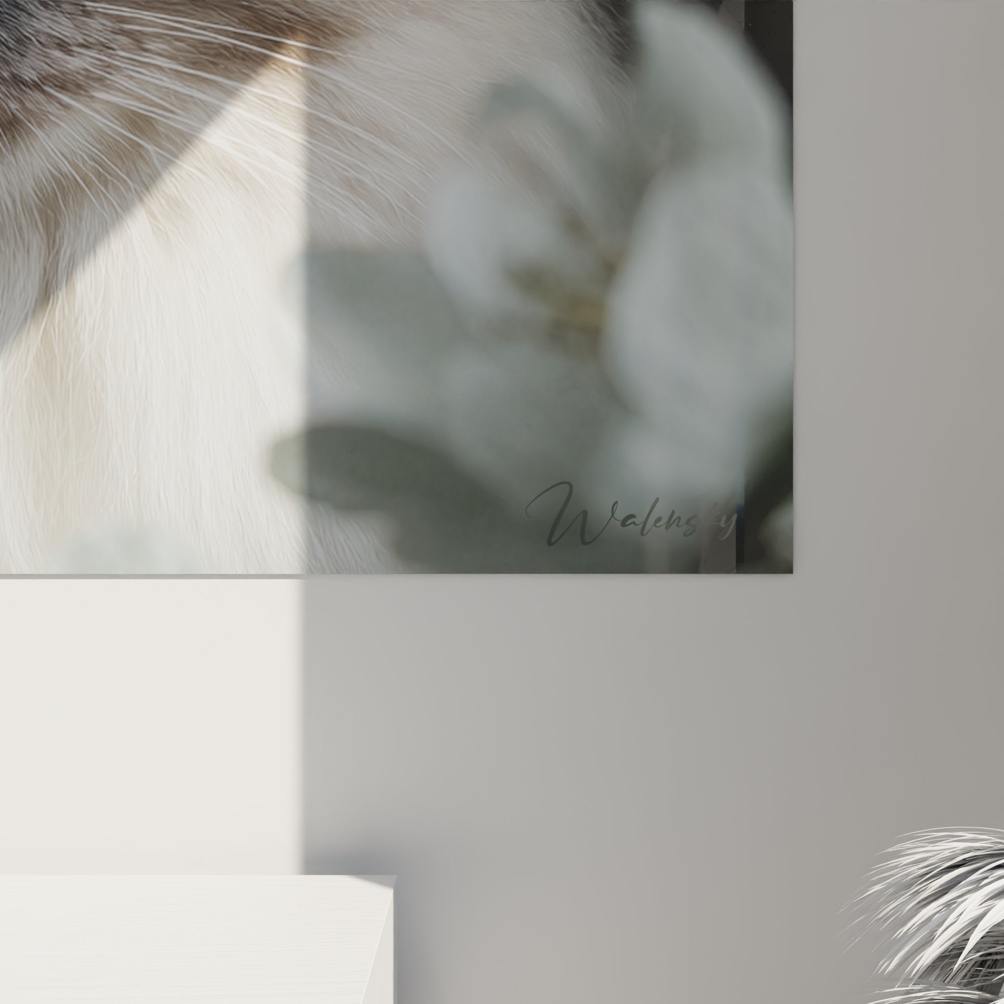 Gesamtansicht Birma-Katzen-Gemälde Frühling Wanddekoration elegante Inneneinrichtung