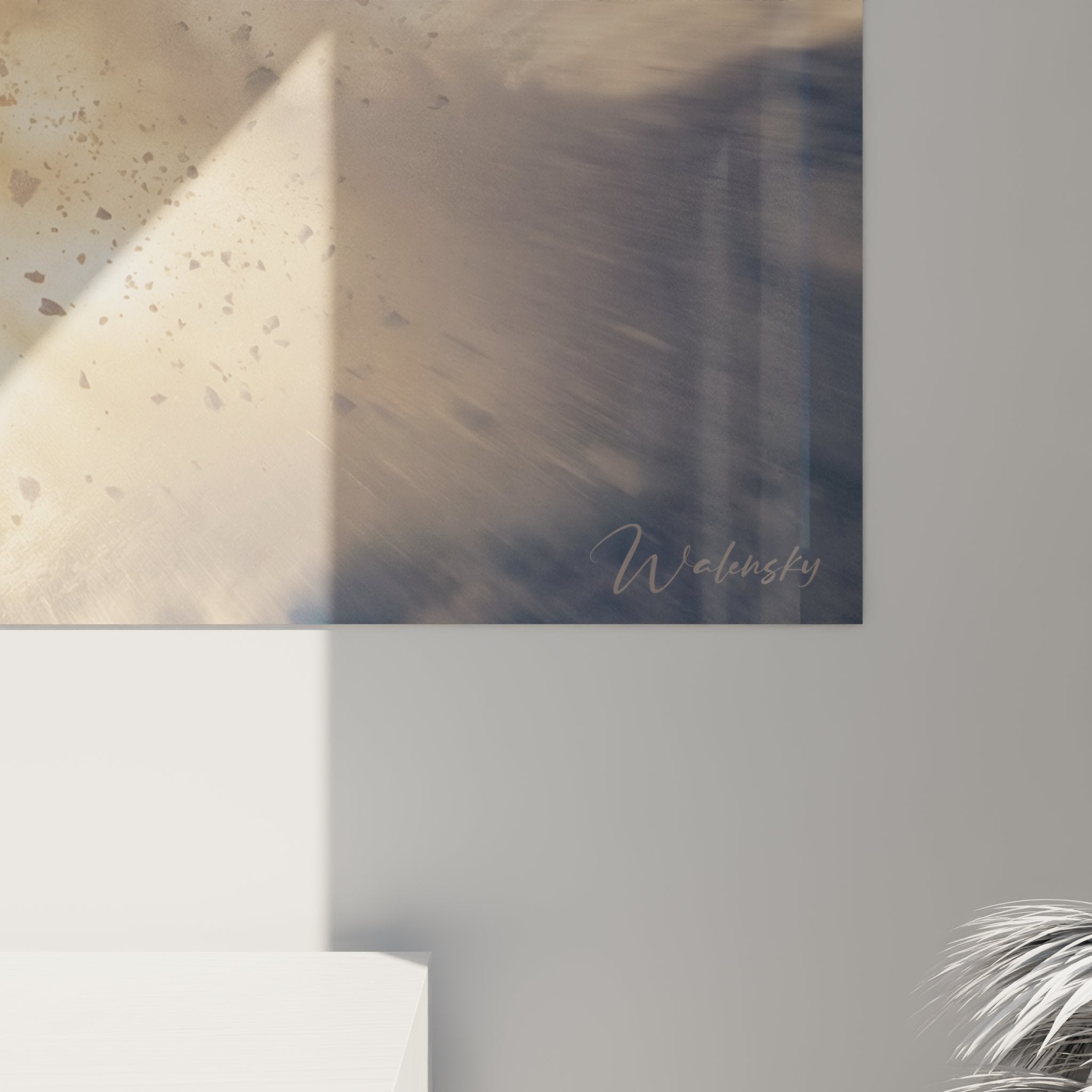 Vue ensemble tableau mural snowboard decoration interieur moderne art sportif montagne action