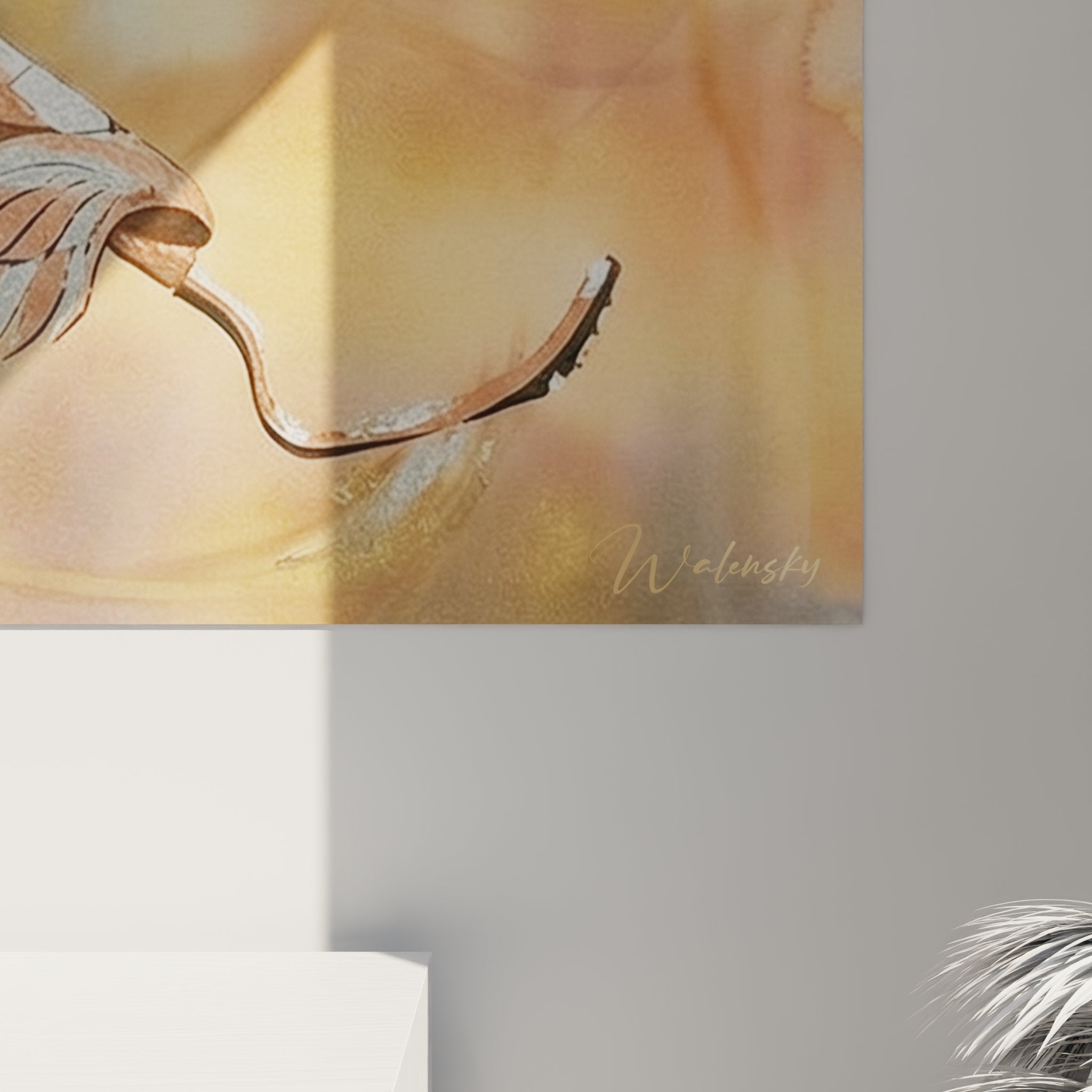 Vue d'ensemble tableau mural paralympique art contemporain athlète en mouvement style aquarelle