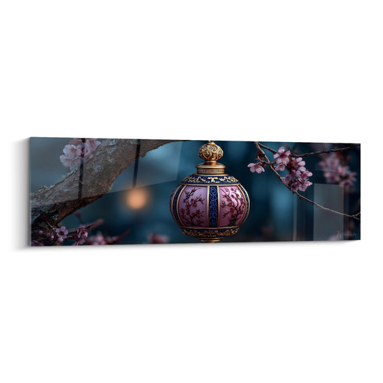 Tafel Lantaarn Gouden en Roze met Kersenbloesems - Oosterse Pracht - Editie Lantaarn