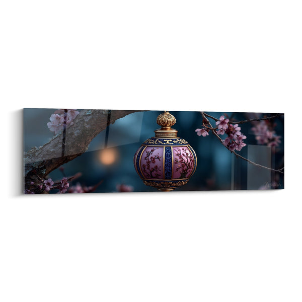Tafel Lantaarn Gouden en Roze met Kersenbloesems - Oosterse Pracht - Editie Lantaarn