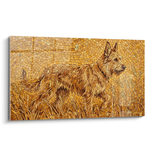 Picard Shepherd Golden Mosaic in the Wheat Field - Autumn Harmony - Picard Shepherd Edition