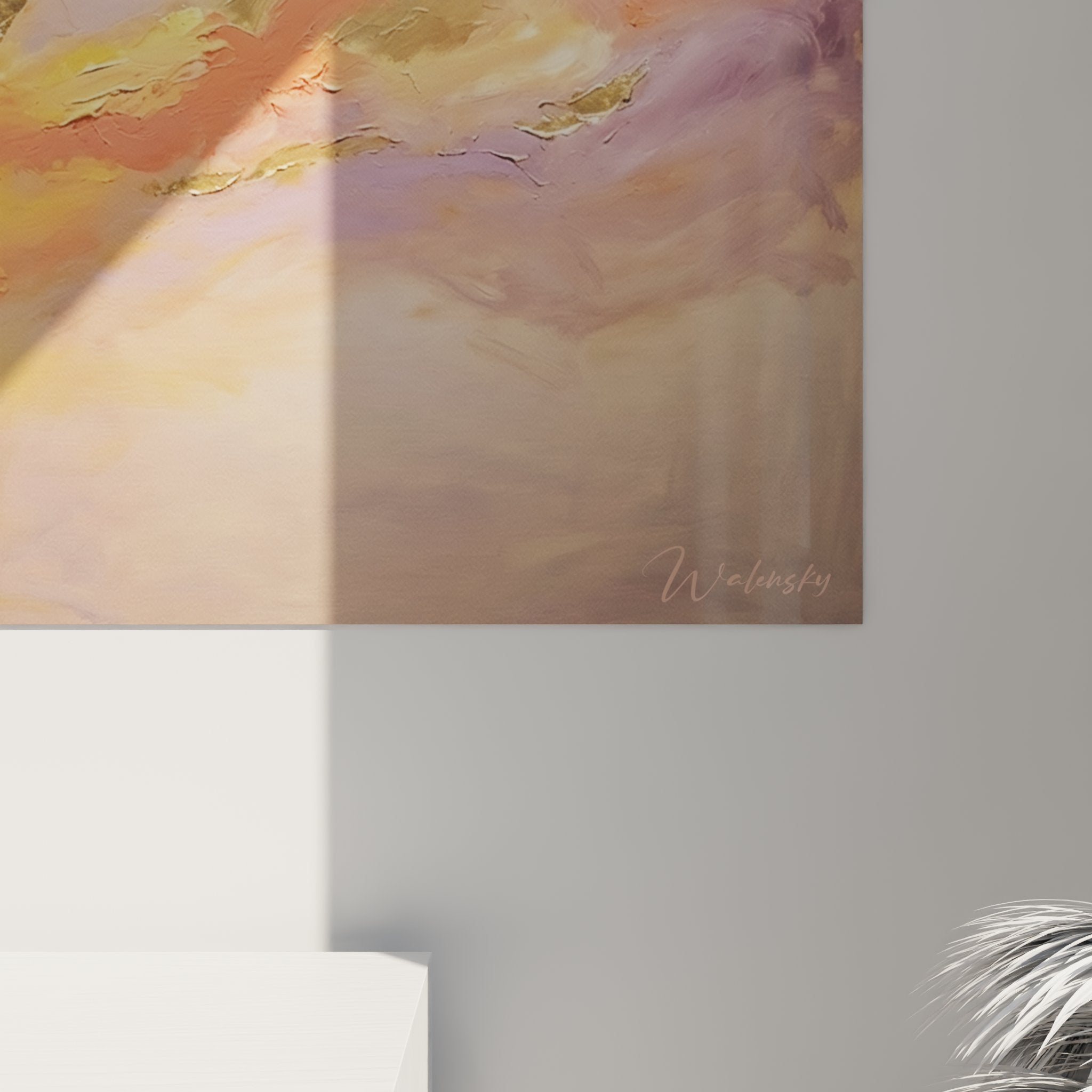 Vue ensemble tableau running coureur horizon infini décoration murale sport