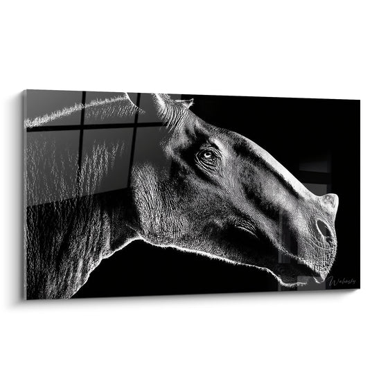 Indricotherium Portret schilderij - Hippische Elegantie - Indricotherium editie