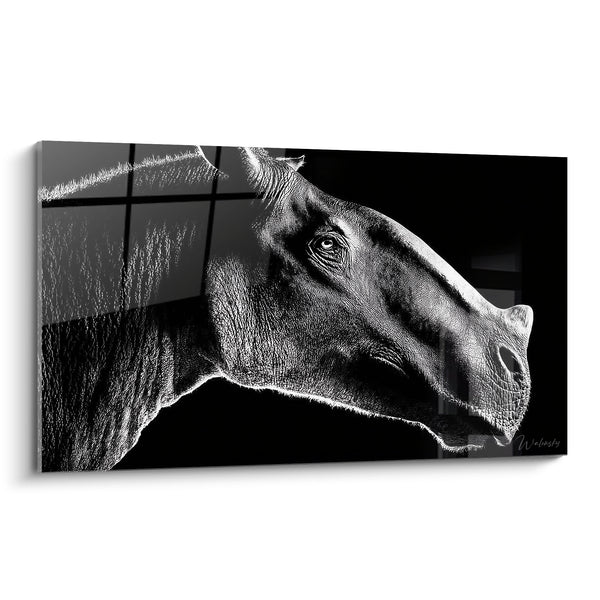 Tableau Indricotherium Portrait - Élégance Équestre - édition Indricotherium