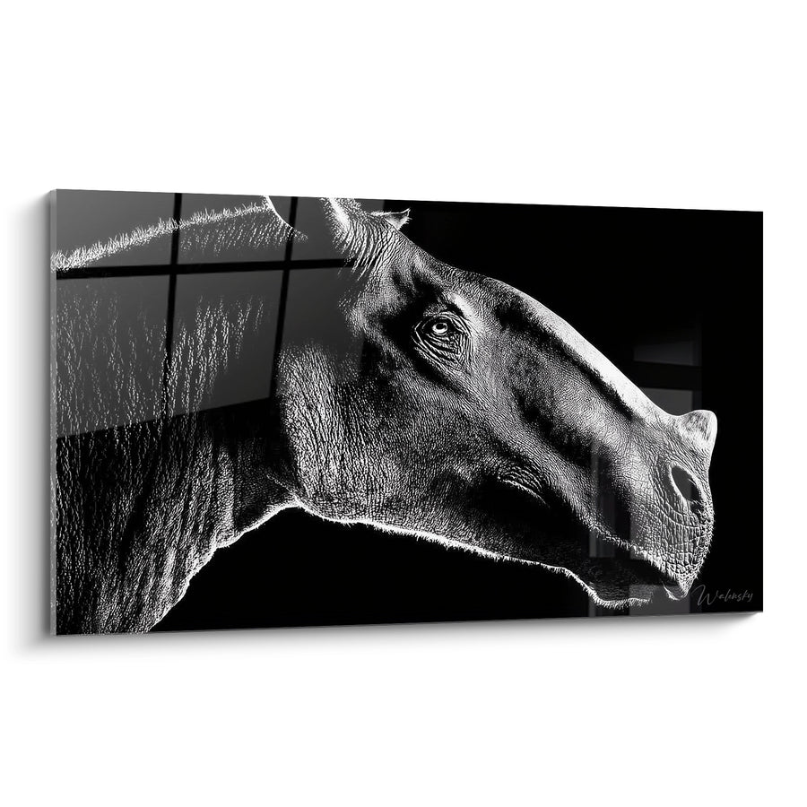 Tableau Indricotherium Portrait - Élégance Équestre - édition Indricotherium