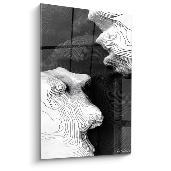 Tableau Abîme Vibrant -Édition Noir et Blanc