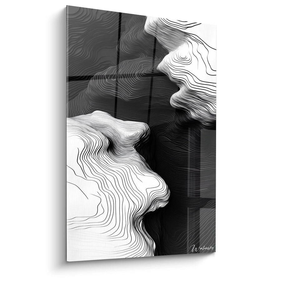 Tableau Abîme Vibrant -Édition Noir et Blanc